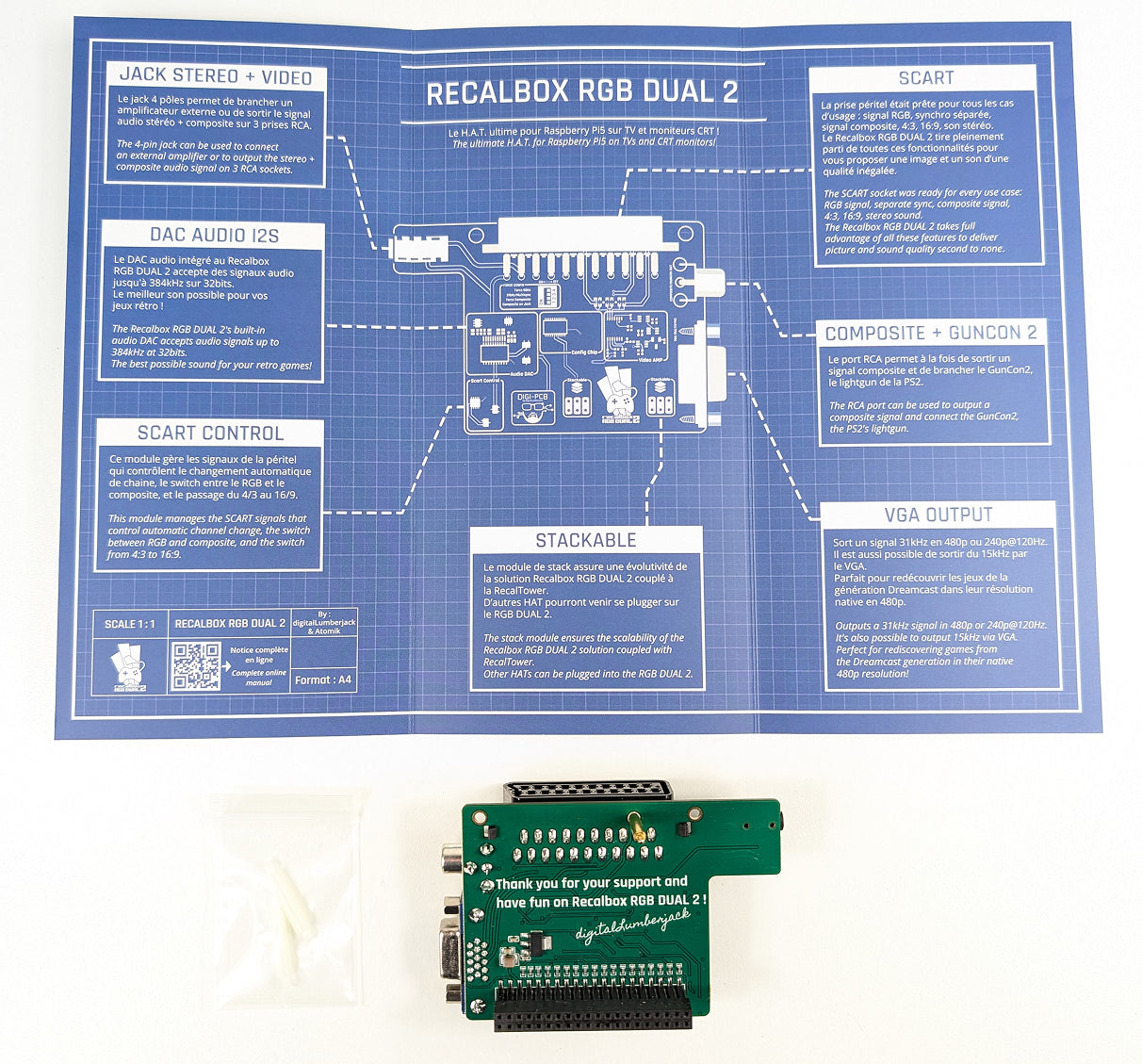Recalbox RGB DUAL 2 (PCB seul)