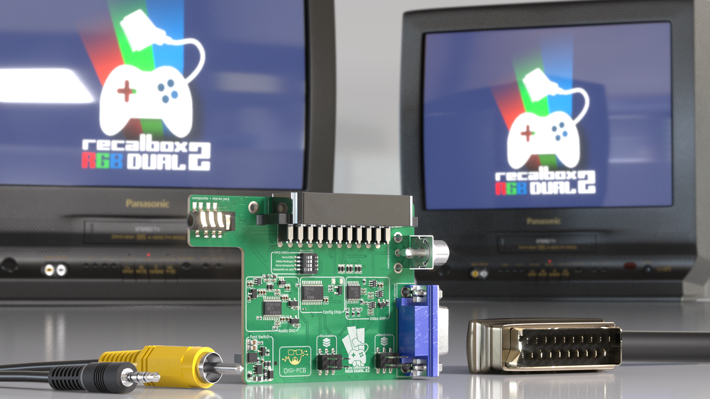 [PREORDER] Recalbox RGB DUAL 2 + RecalTower for RPi5
